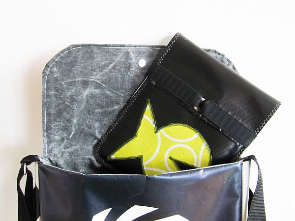 iPad Hülle mit Fisch_Applikation_in NikkiBag Umhängetasche
